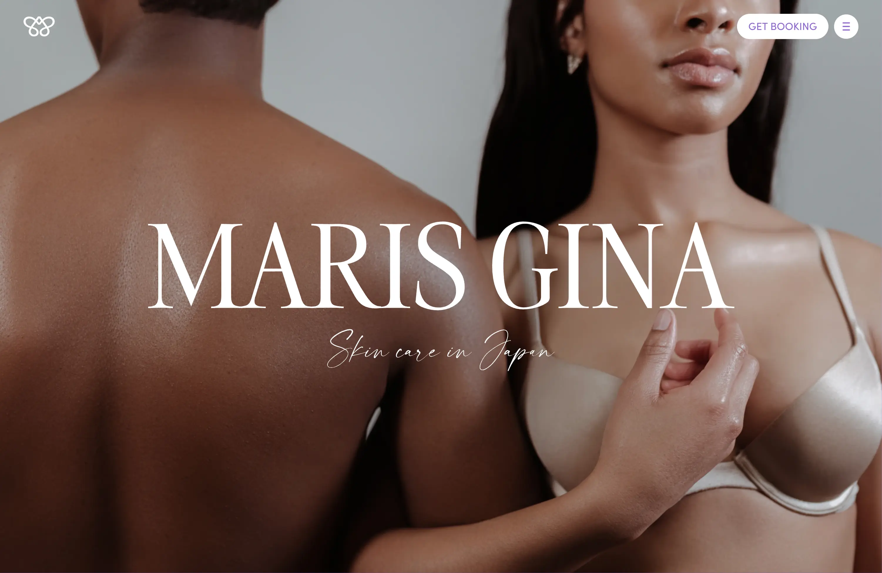 Webflow website mockup of maris-gina.com